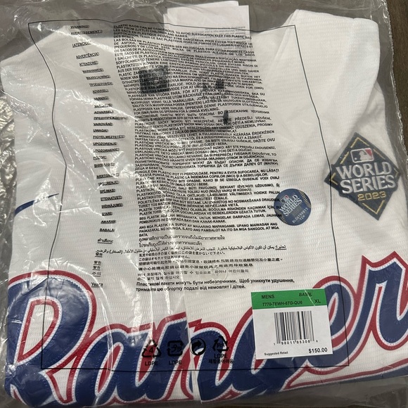 SOLD ! Texas Rangers Jersey - Picture 2 of 3